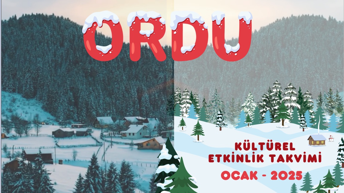 Ordu Ocak 2025 Kültürel Etkinlik Takvimi